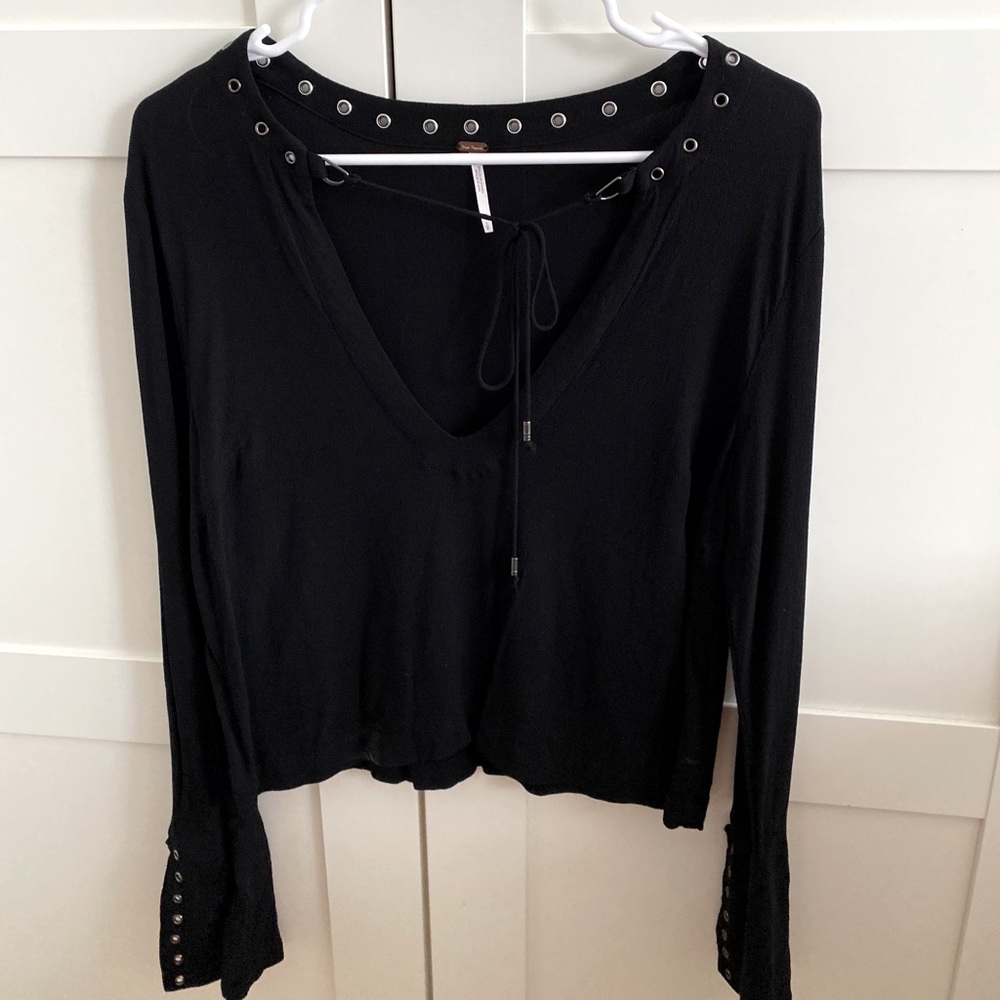 FREE PEOPLE LONG SLEEVE BLOUSE